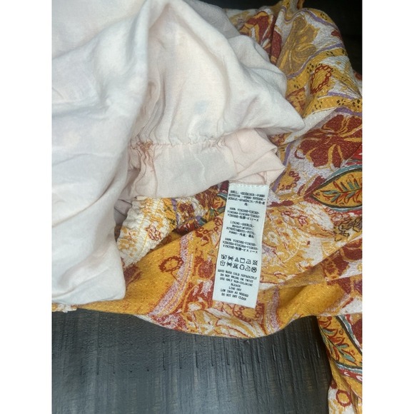 Free People Carmen Printed Jumpsuit, Golden Gate, Size XS - Picture 6 of 6